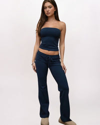 WIDE LEG FOLDOVER YOGA PANT