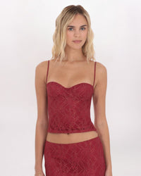 GOLD THREADED LACE TOP