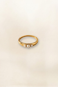 AINSLEY TRIPLE PEARL RING