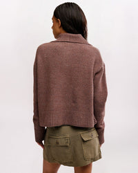 TRADING UP POLO SWEATER, ENC OAK MEL