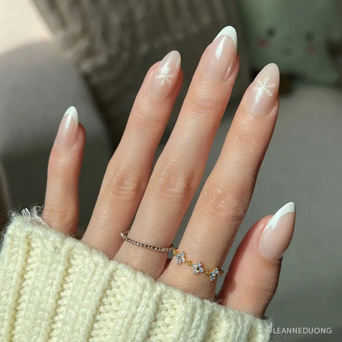 WINTER GLAZE PRESS-ON NAILS - HOLIDAY SNWFLK