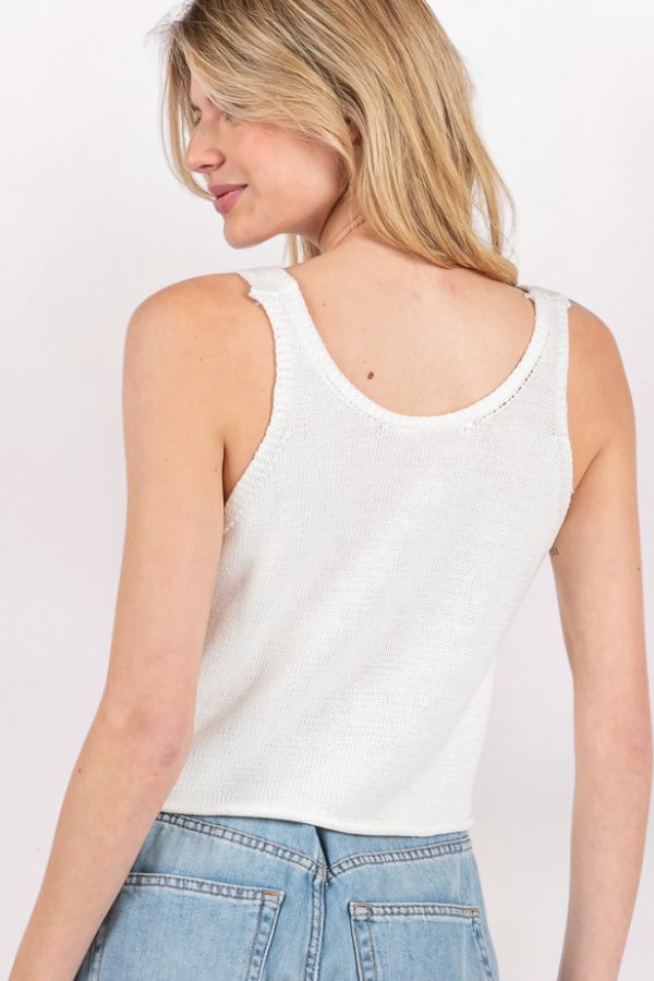 AMERICAN FLAG KNIT TANK