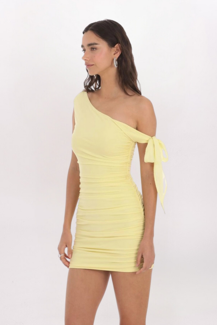 OFF SHOULDER BODYCON MINI DRESS