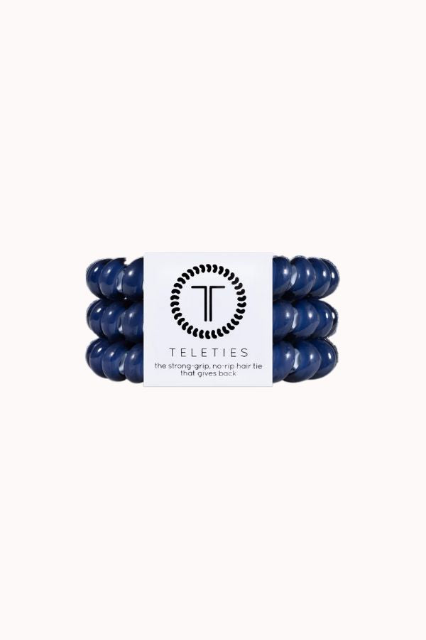 TELETIES - LARGE 3PK TELETIES, NANTUCKET NAVY