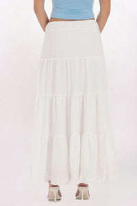 DRAWSTRING MAXI SKIRT