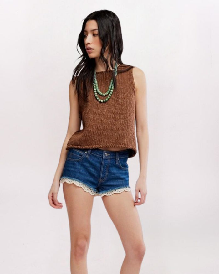 CALI LACE TRIM SHORT, THAT GIRL