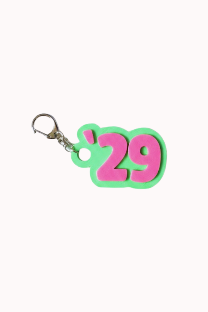 3D PRINTED GRAD YEAR KEYCHAIN - 2029