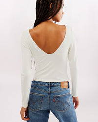 LS DUO CORSET TOP, IVORY