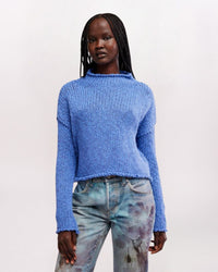 ROLL NECK OPAL SWEATER, PERI BLUE