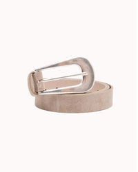 CANNON SUEDE BELT, BISCOTTI