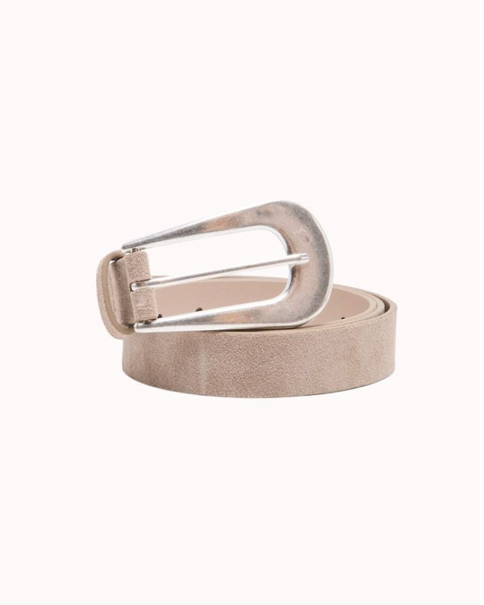 CANNON SUEDE BELT, BISCOTTI