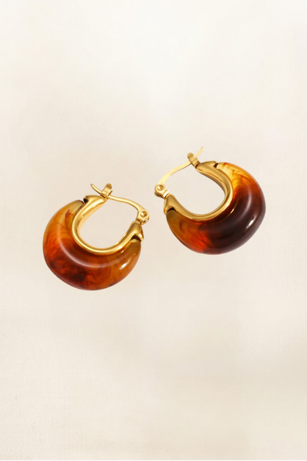FALLON TORTOISE RESIN HOOP