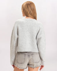 COZY CLASSIC CARDIGAN, H GRAY
