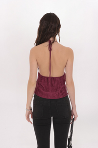 PLEATED BABYDOLL TOP