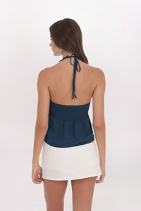 SCRUNCH HALTER TOP