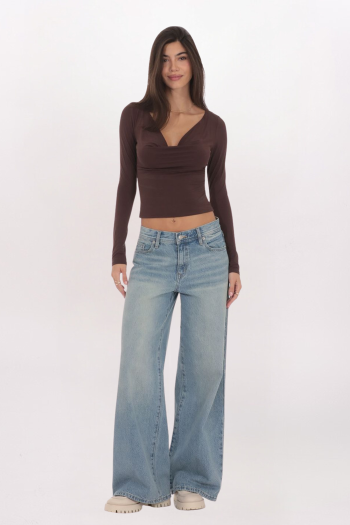 WIDE LEG SLOUCHY JEAN