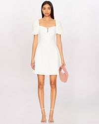 SS PUFF SLV EYELET VIOLETA DRESS