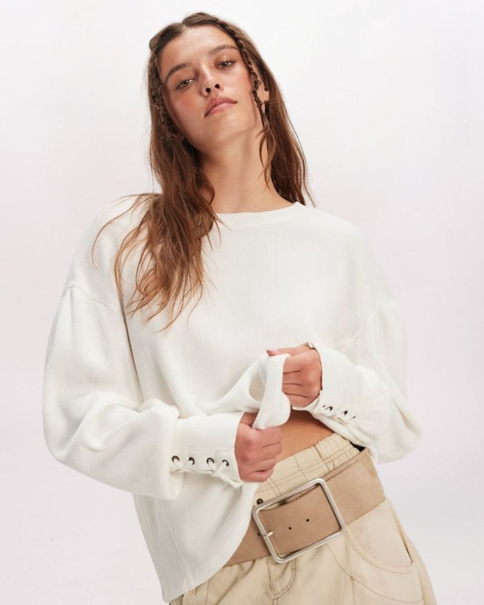 LAPIS CUFF SWEATSHIRT