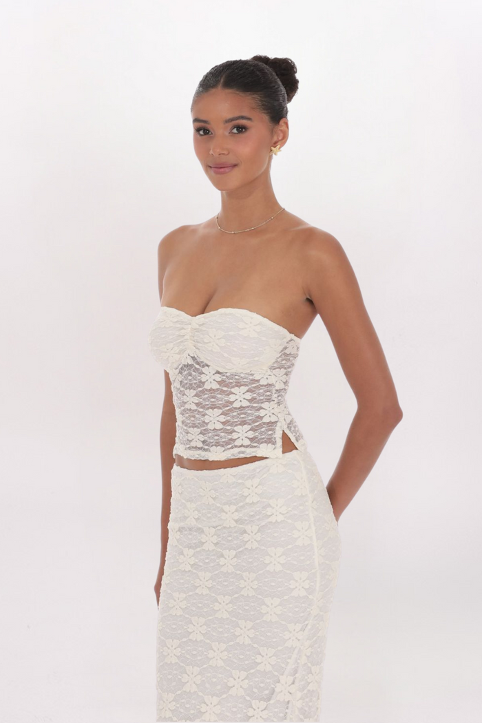 SHEER LACE TUBE