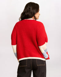 APRES SKI SWEATER W/COLORBLOCK SLEEVE