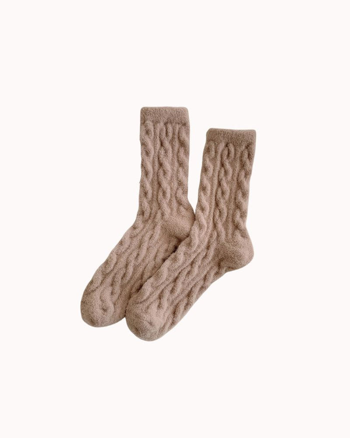 CABLE COZY SOCKS