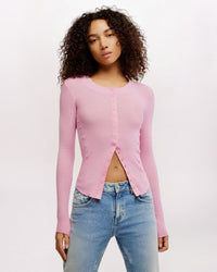 GOING PLACES CARDI, ORCHID SMOKE