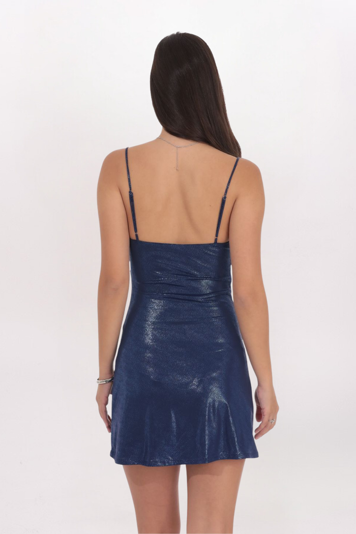 FOIL EMBELLISHED DRESS