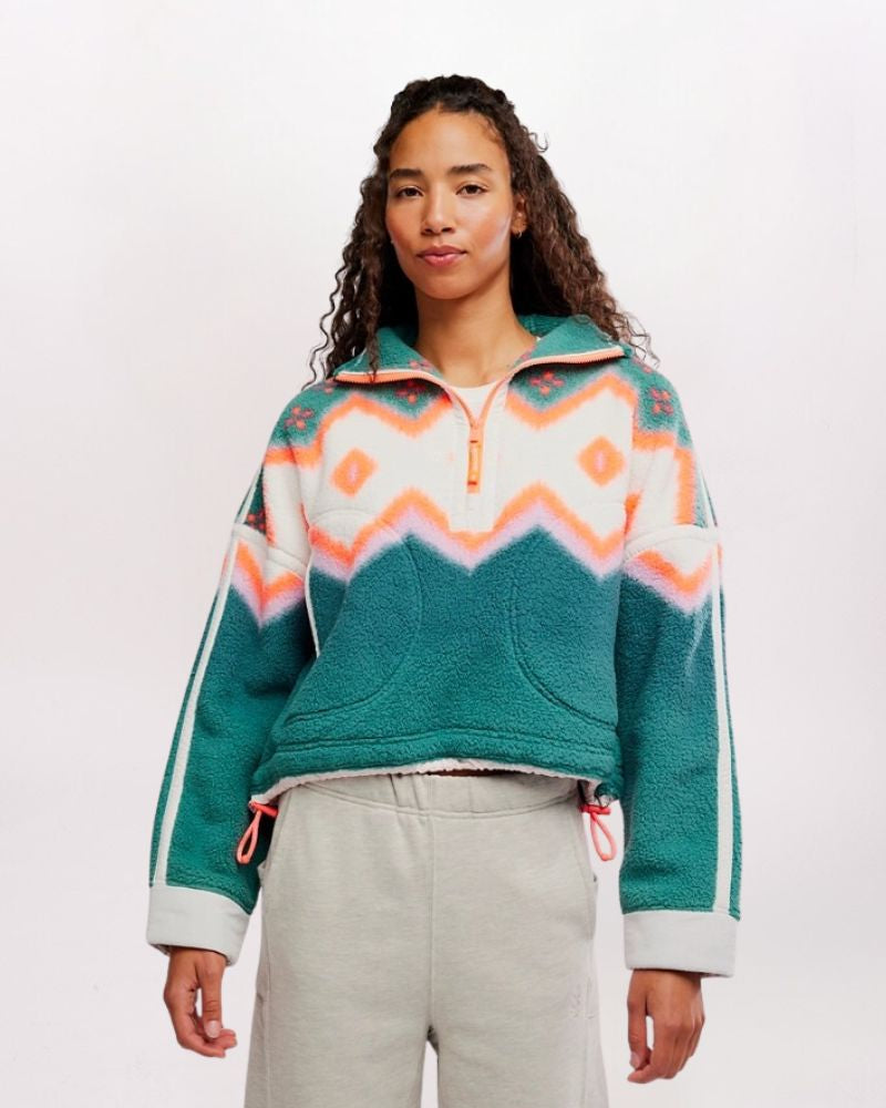 MOUNTAIN HIGH HALF-ZIP, GREEN GLOW