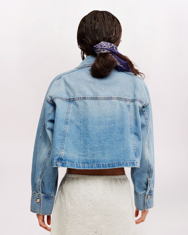 SIDE TO SIDE DENIM JACKET, RIVER WASH