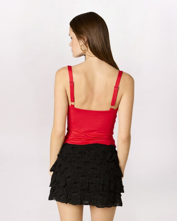 TWIST FRONT TANK, RED