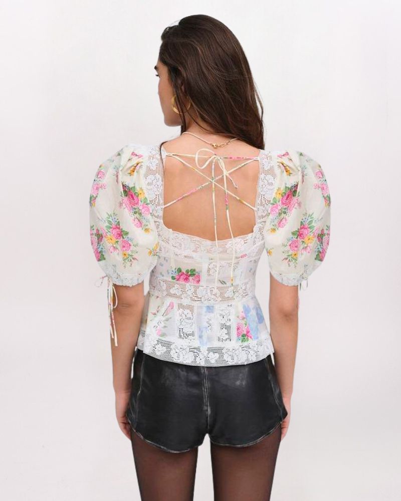 SS PATCHWORK VIOLETTE TOP