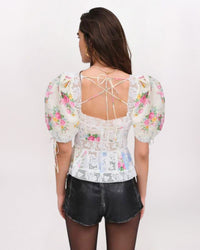 SS PATCHWORK VIOLETTE TOP