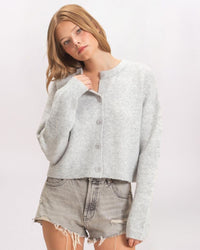COZY CLASSIC CARDIGAN, H GRAY
