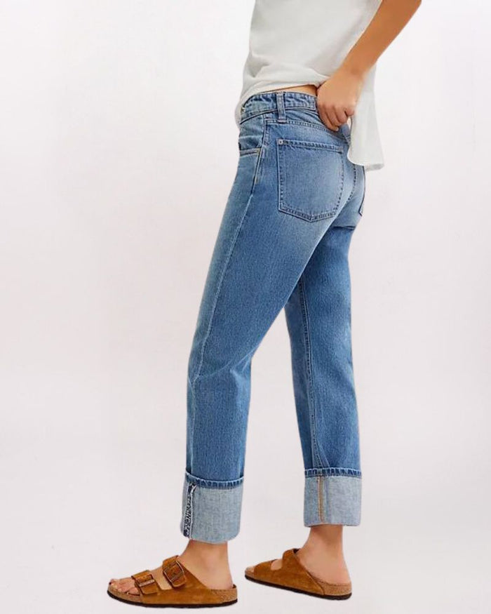 SLIM SHADE SELVEDGE CUFF DENIM