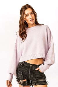 EASY STREET CROP SWEATER