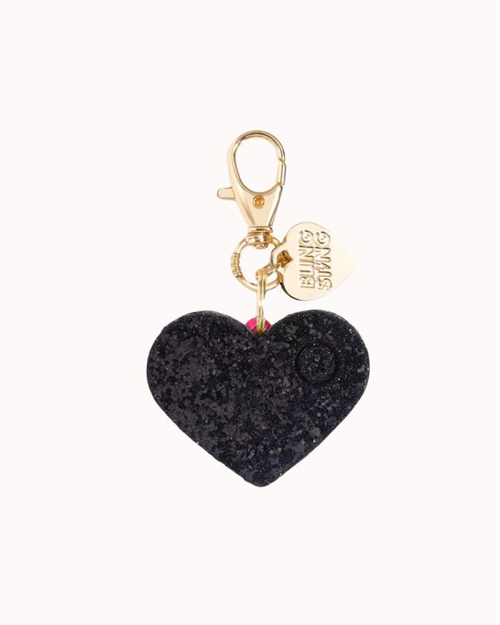 AHH-LARM GLITTER HEART - BLACK
