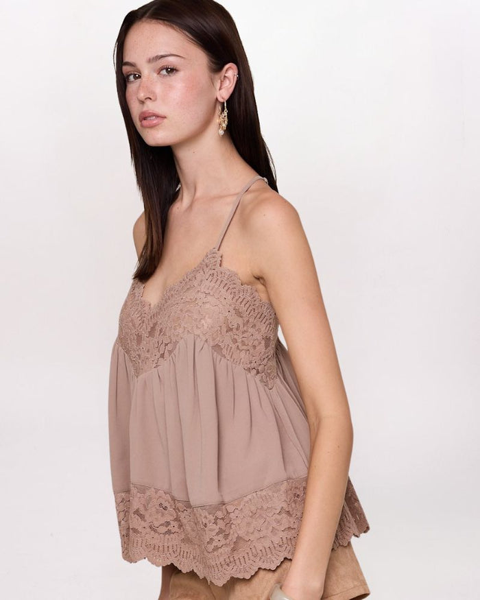 LACE EDGE BOHO TOP