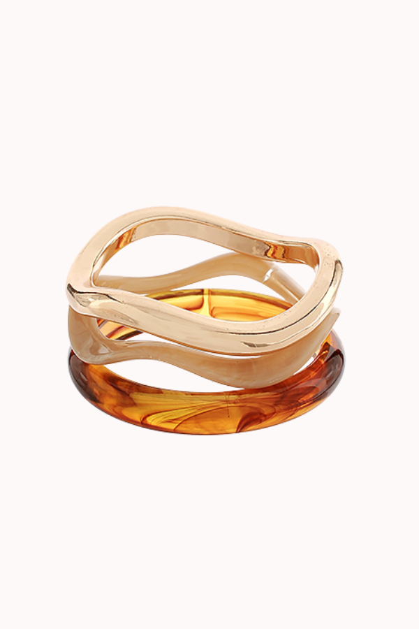 WAVY BANGLE SET