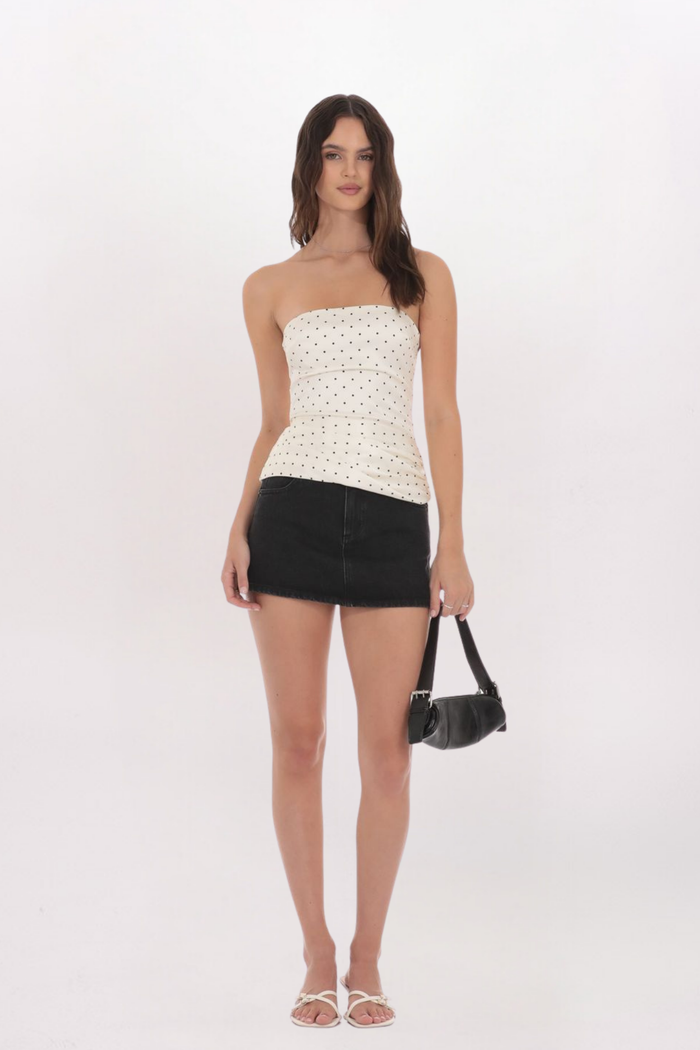 POLKA DOT TUBE TOP