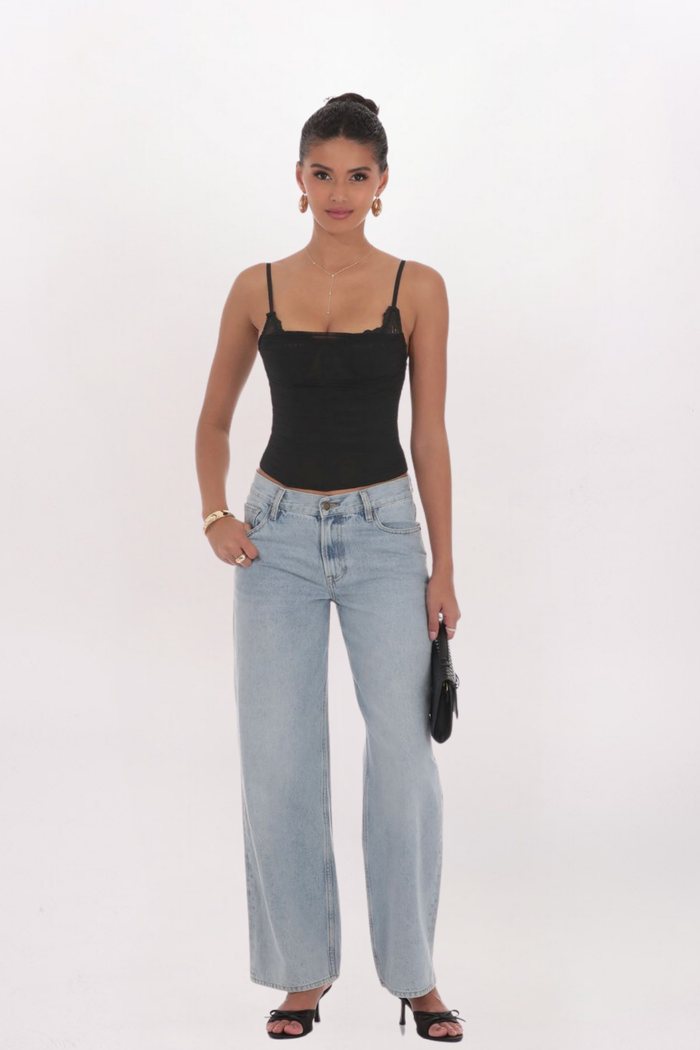 SHEER CORSET TANK