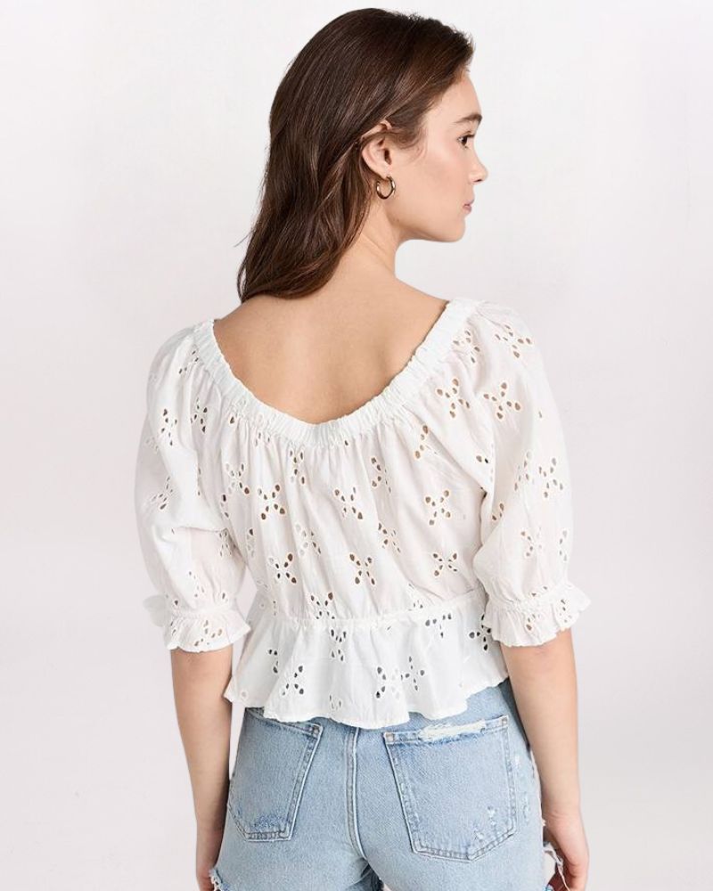SS GARDENIA FLUTTER TOP