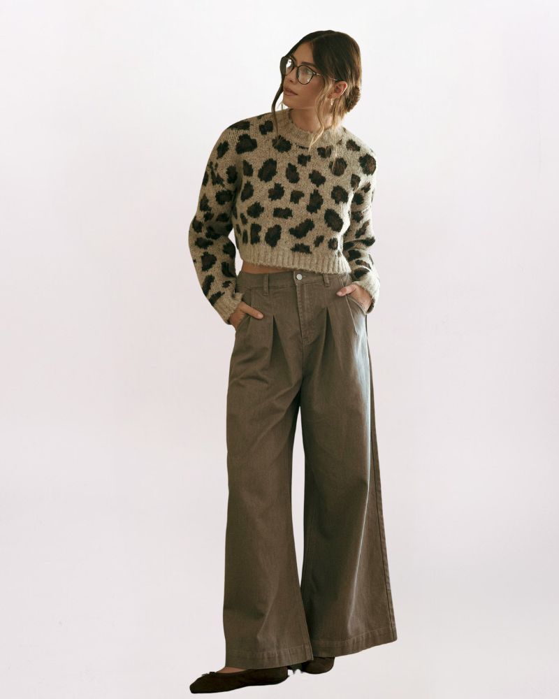 SLOUCHY LEOPARD SWEATER