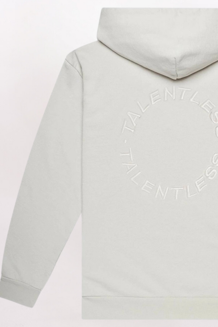EMBROIDERED CIRCLE LOGO HOODIE