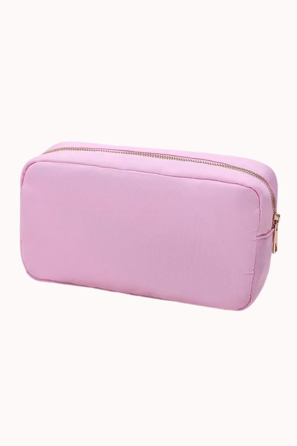 XL COSMETIC BAG 10X8X5, LT PINK