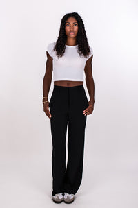 HI-WAIST TROUSER PANT