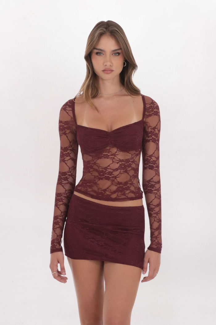 SHEER LACE TOP