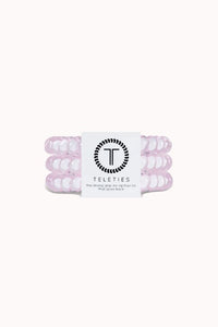 TELETIES - SMALL 3 PACK TELETIES, ROSE WATER PINK