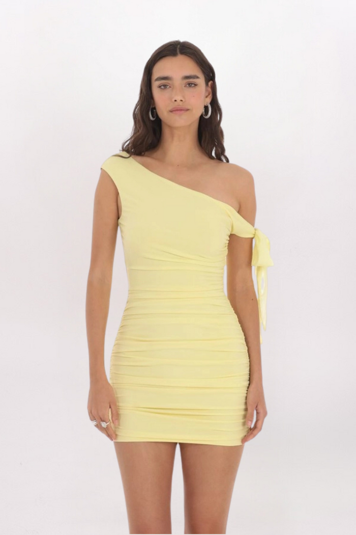OFF SHOULDER BODYCON MINI DRESS