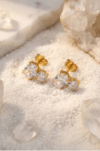 DELANEY DOUBLE CZ STUD