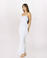 FLUTTER TASSEL MAXI DRESS